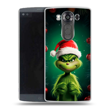 Силиконовый чехол на LG V10 с принтом Гринч Новый год Рождество Силиконовый чехол на LG V10 с принтом Гринч Новый год Рождество