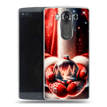 Силиконовый чехол на LG V10 с принтом Новый год Силиконовый чехол на LG V10 с принтом Новый год