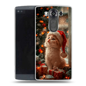Силиконовый чехол на LG V10 с принтом Новый год Силиконовый чехол на LG V10 с принтом Новый год