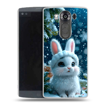 Силиконовый чехол на LG V10 с принтом Новый год Силиконовый чехол на LG V10 с принтом Новый год