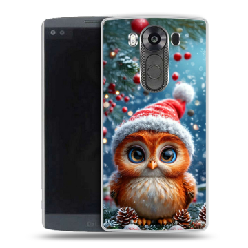 Силиконовый чехол на LG V10 с принтом Новый год Силиконовый чехол на LG V10 с принтом Новый год