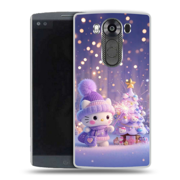 Силиконовый чехол на LG V10 с принтом Новый год Силиконовый чехол на LG V10 с принтом Новый год