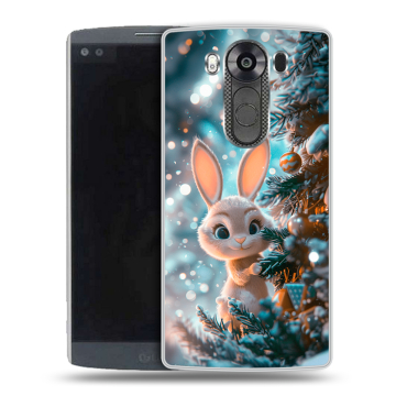 Силиконовый чехол на LG V10 с принтом Новый год Силиконовый чехол на LG V10 с принтом Новый год