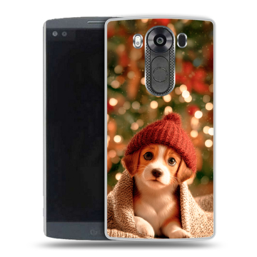 Силиконовый чехол на LG V10 с принтом Новый год Силиконовый чехол на LG V10 с принтом Новый год