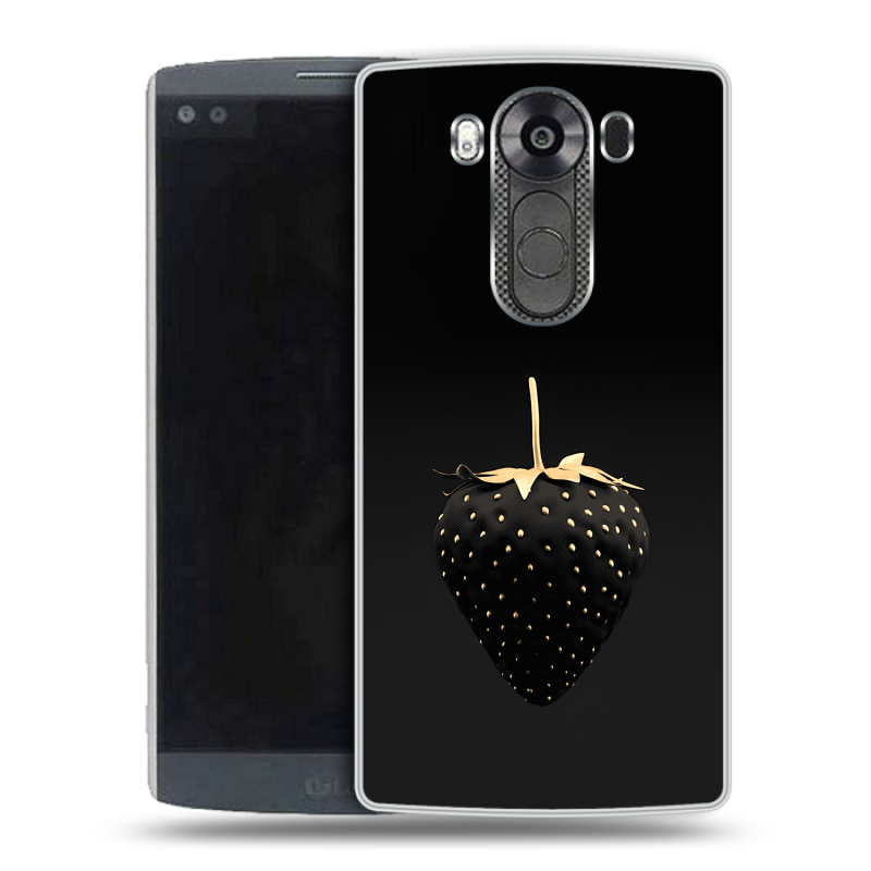 Пластиковый чехол на LG V10 с принтом Черная клубника Пластиковый чехол на LG V10 с принтом Черная клубника