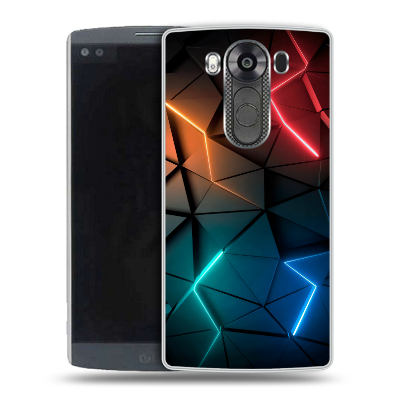 Силиконовый чехол на LG V10 с принтом Абстракция неон Силиконовый чехол на LG V10 с принтом Абстракция неон