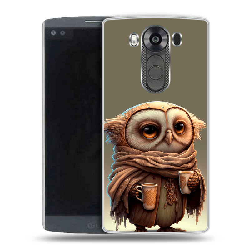 Пластиковый чехол на LG V10 с принтом Сова Пластиковый чехол на LG V10 с принтом Сова