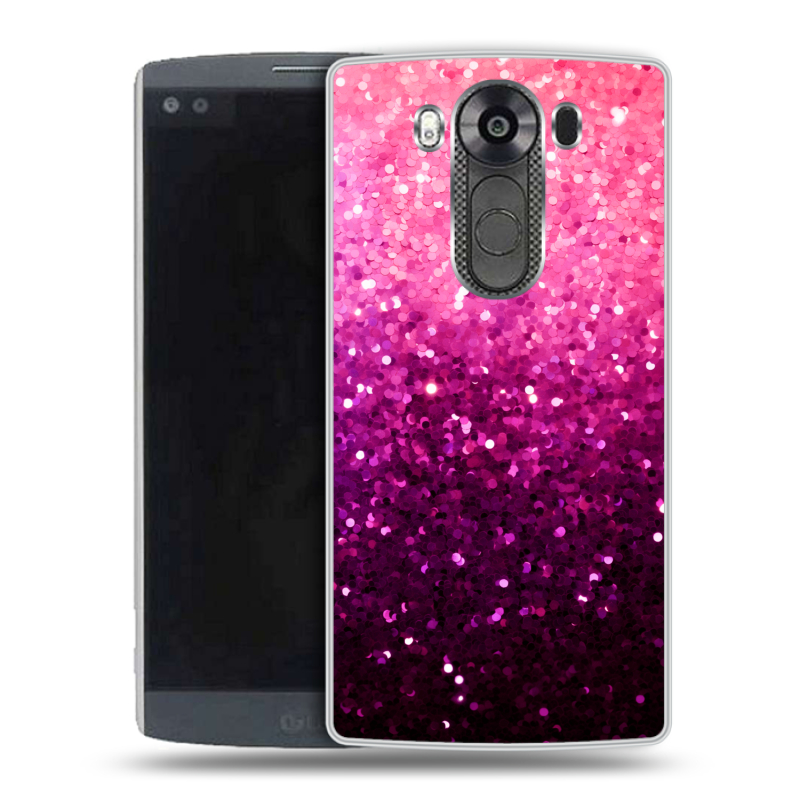 Пластиковый чехол на LG V10 с принтом Блестки Пластиковый чехол на LG V10 с принтом Блестки
