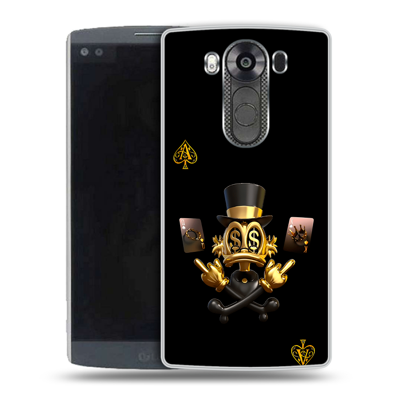 Силиконовый чехол на LG V10 с принтом Золотой скрудж макдак Силиконовый чехол на LG V10 с принтом Золотой скрудж макдак