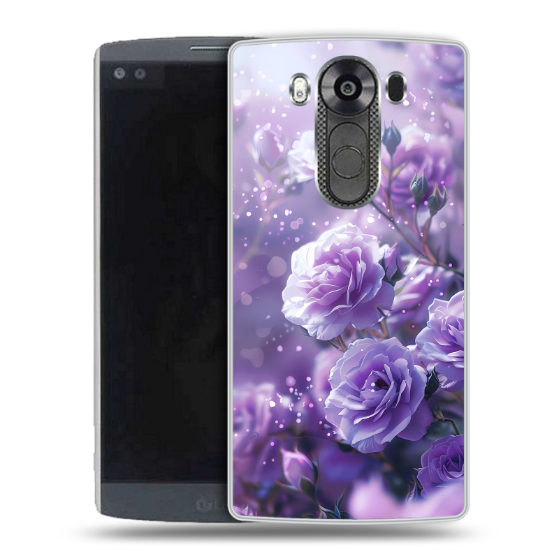 Пластиковый чехол на LG V10 с принтом Розы цветы Пластиковый чехол на LG V10 с принтом Розы цветы