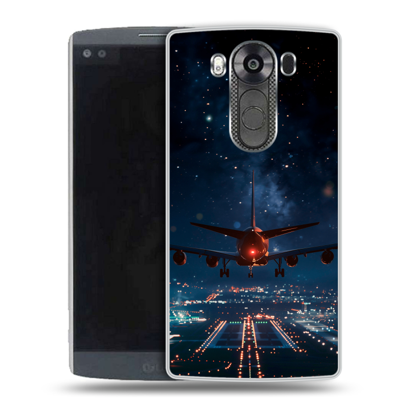 Пластиковый чехол на LG V10 с принтом самолет Пластиковый чехол на LG V10 с принтом самолет