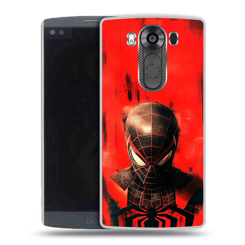 Силиконовый чехол на LG V10 с принтом человек паук spiderman Силиконовый чехол на LG V10 с принтом человек паук spiderman