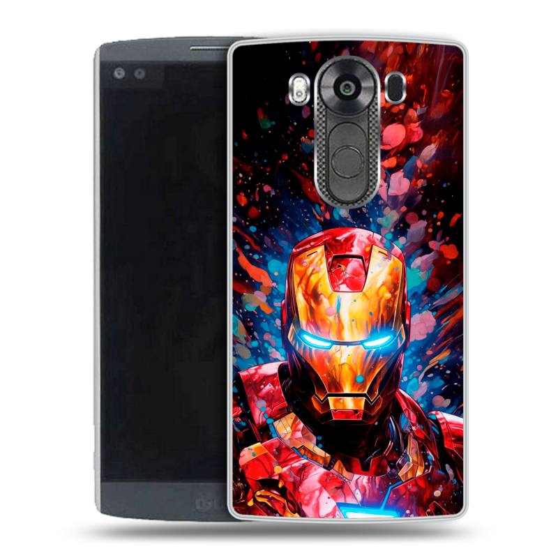 Пластиковый чехол на LG V10 с принтом Железный человек Ironman Пластиковый чехол на LG V10 с принтом Железный человек Ironman