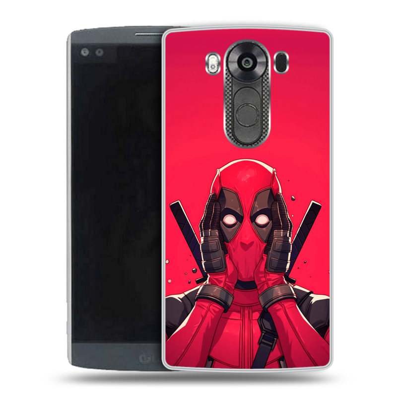 Силиконовый чехол на LG V10 с принтом Дедпул Deadpool Силиконовый чехол на LG V10 с принтом Дедпул Deadpool