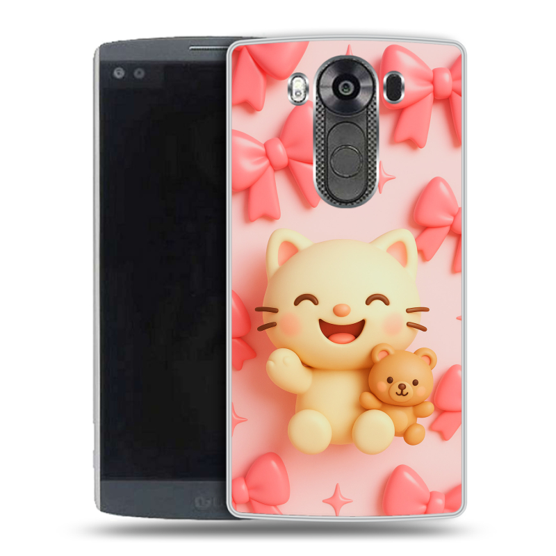 Пластиковый чехол на LG V10 с принтом для девочек Пластиковый чехол на LG V10 с принтом для девочек