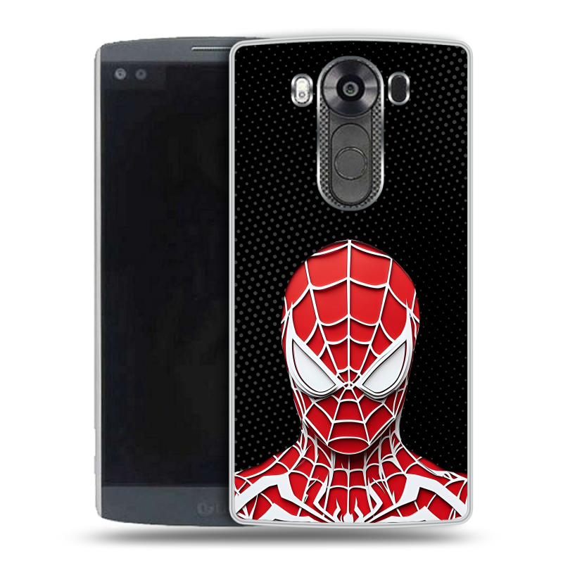Пластиковый чехол на LG V10 с принтом человек паук spiderman Пластиковый чехол на LG V10 с принтом человек паук spiderman