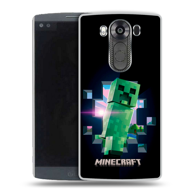 Пластиковый чехол на LG V10 с принтом Майнкрафт Minecraft Пластиковый чехол на LG V10 с принтом Майнкрафт Minecraft