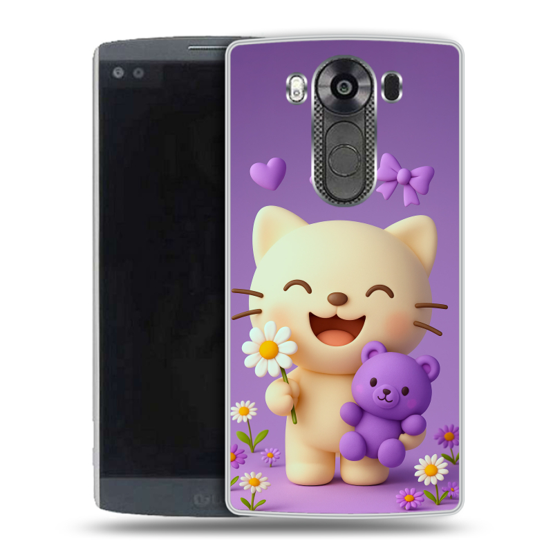 Пластиковый чехол на LG V10 с принтом для девочек Пластиковый чехол на LG V10 с принтом для девочек