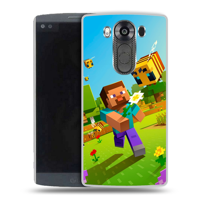 Силиконовый чехол на LG V10 с принтом Майнкрафт Minecraft Силиконовый чехол на LG V10 с принтом Майнкрафт Minecraft