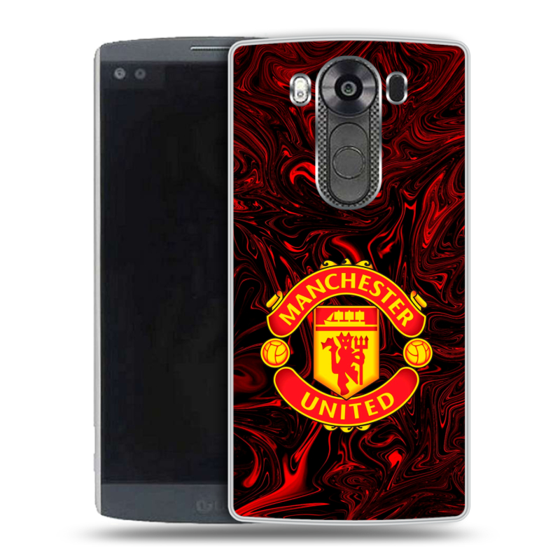 Пластиковый чехол на LG V10 с принтом Manchester United Пластиковый чехол на LG V10 с принтом Manchester United