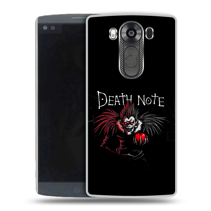 Силиконовый чехол на LG V10 с принтом Death note Тетрадь смерти Силиконовый чехол на LG V10 с принтом Death note Тетрадь смерти