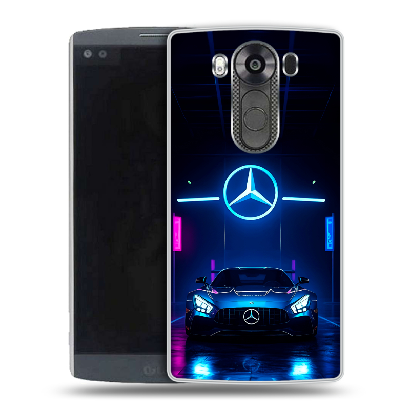 Силиконовый чехол на LG V10 с принтом Mercedes Мерседес Силиконовый чехол на LG V10 с принтом Mercedes Мерседес
