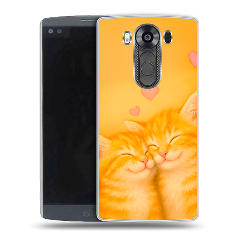 Силиконовый чехол на LG V10 с принтом Милые котята Силиконовый чехол на LG V10 с принтом Милые котята
