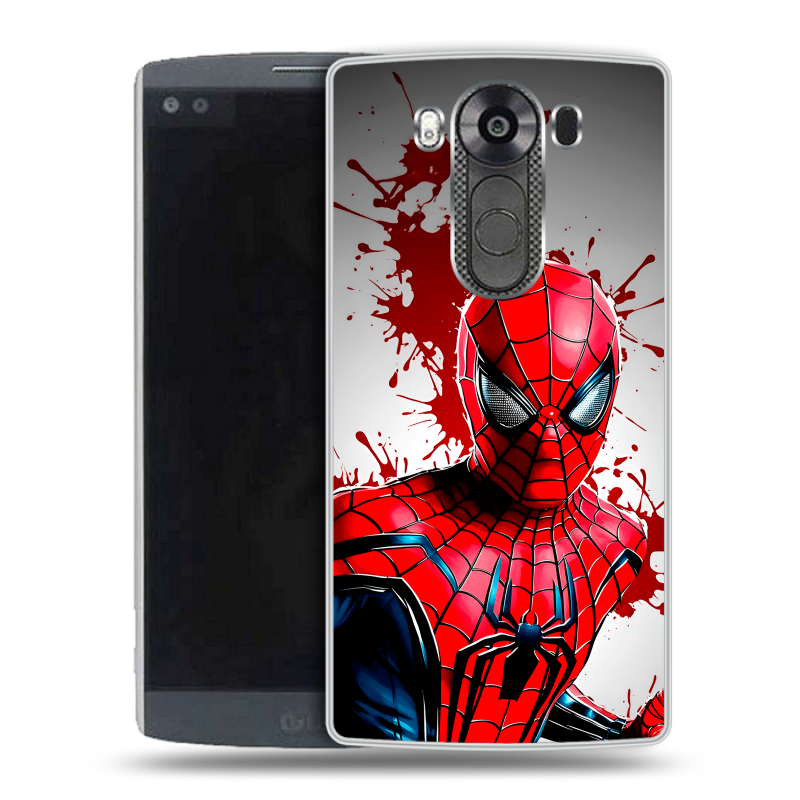 Пластиковый чехол на LG V10 с принтом Spiderman Человек паук Пластиковый чехол на LG V10 с принтом Spiderman Человек паук
