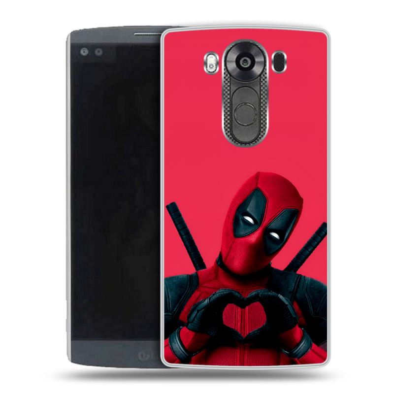 Силиконовый чехол на LG V10 с принтом Дедпул Deadpool Силиконовый чехол на LG V10 с принтом Дедпул Deadpool