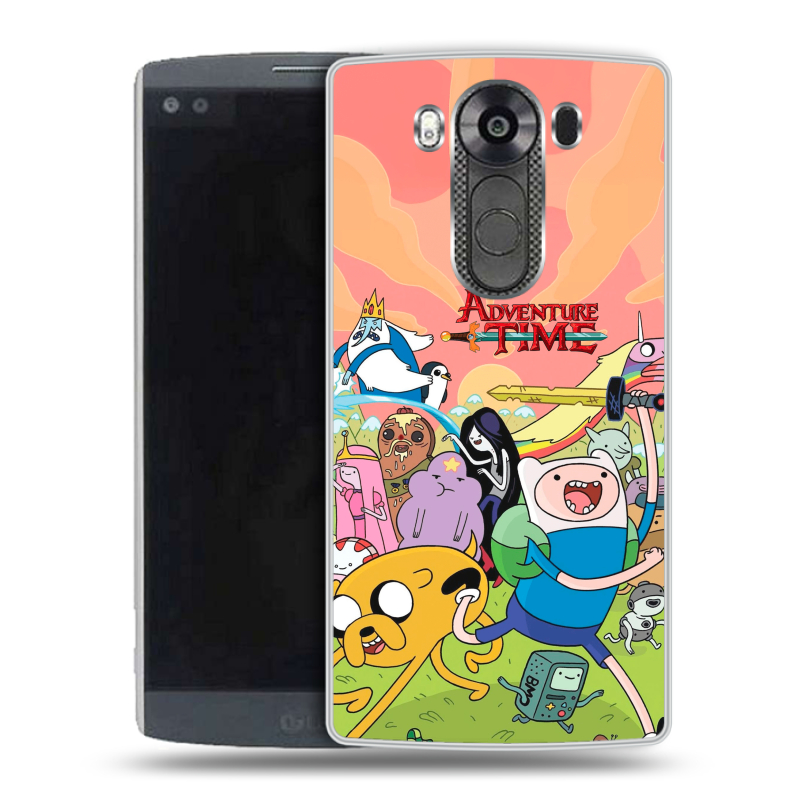 Пластиковый чехол на LG V10 с принтом Adventure time Время приключений Пластиковый чехол на LG V10 с принтом Adventure time Время приключений
