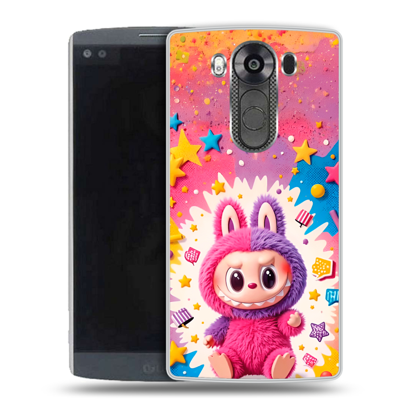 Силиконовый чехол на LG V10 с принтом Labubu Лабубу Силиконовый чехол на LG V10 с принтом Labubu Лабубу