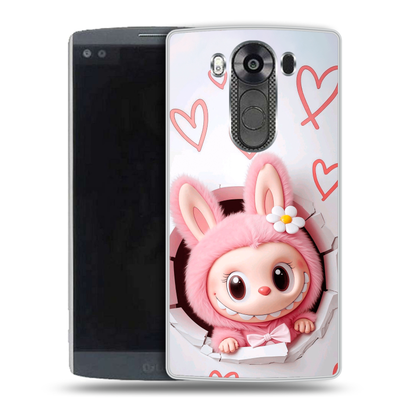 Пластиковый чехол на LG V10 с принтом Labubu Лабубу Пластиковый чехол на LG V10 с принтом Labubu Лабубу