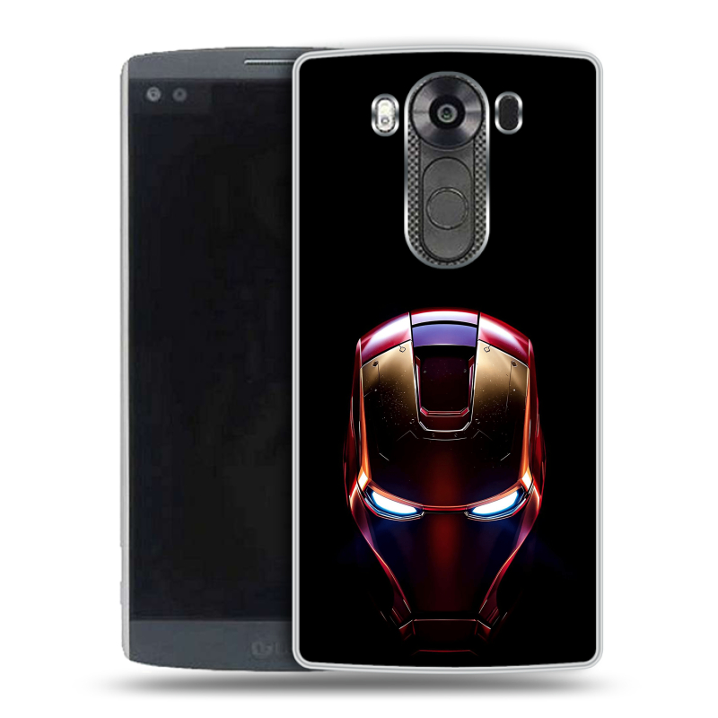 Пластиковый чехол на LG V10 с принтом IronMan Железный человек Пластиковый чехол на LG V10 с принтом IronMan Железный человек