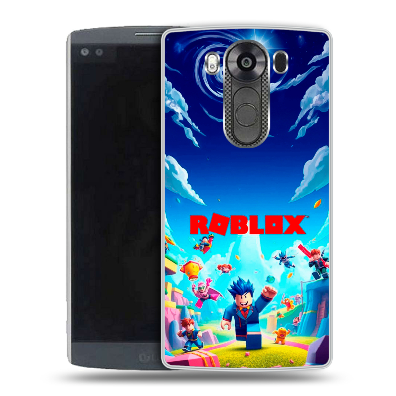Пластиковый чехол на LG V10 с принтом Roblox Роблокс Пластиковый чехол на LG V10 с принтом Roblox Роблокс