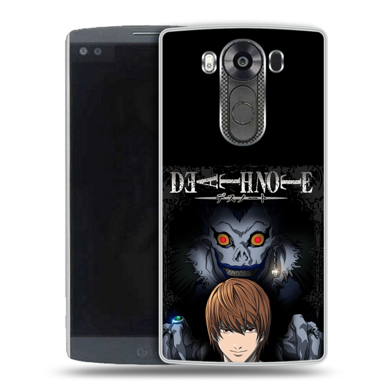 Пластиковый чехол на LG V10 с принтом Death note Тетрадь смерти Пластиковый чехол на LG V10 с принтом Death note Тетрадь смерти