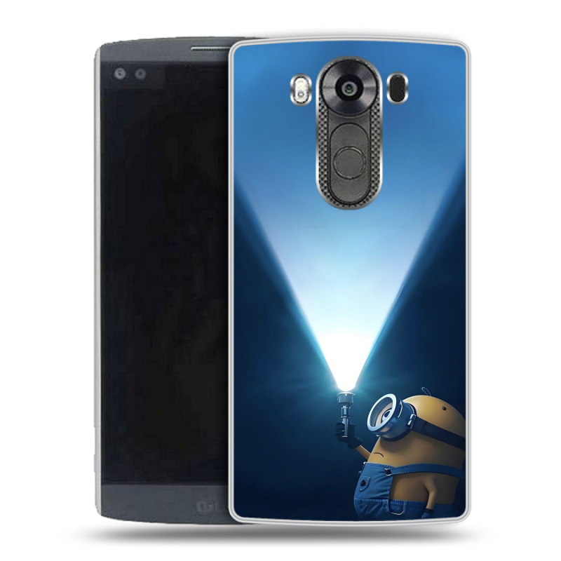 Пластиковый чехол на LG V10 с принтом Миньоны Пластиковый чехол на LG V10 с принтом Миньоны