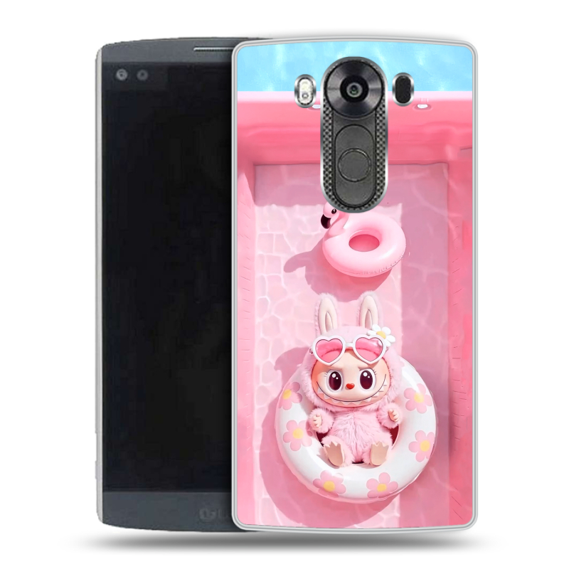 Силиконовый чехол на LG V10 с принтом Labubu Лабубу Силиконовый чехол на LG V10 с принтом Labubu Лабубу