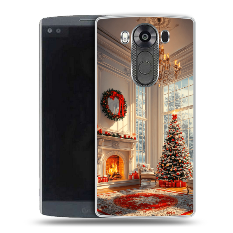Пластиковый чехол на LG V10 с принтом Новый год Пластиковый чехол на LG V10 с принтом Новый год