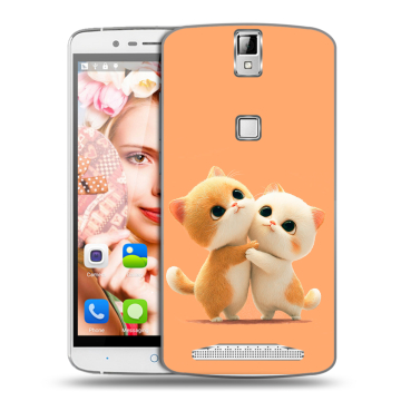 Пластиковый чехол на Elephone P8000 с принтом Милые котики Пластиковый чехол на Elephone P8000 с принтом Милые котики