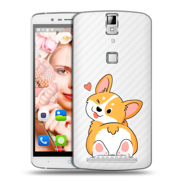 Пластиковый чехол на Elephone P8000 с принтом Корги Пластиковый чехол на Elephone P8000 с принтом Корги