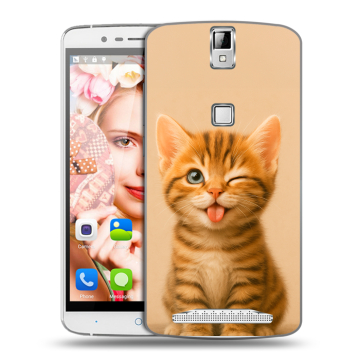 Пластиковый чехол на Elephone P8000 с принтом котенок Пластиковый чехол на Elephone P8000 с принтом котенок