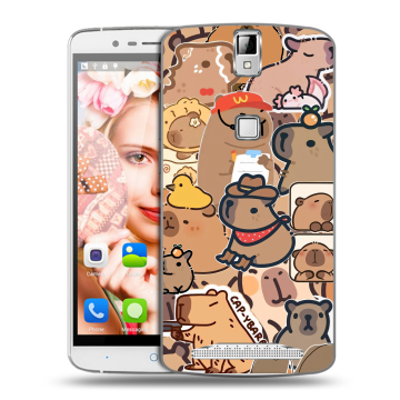 Пластиковый чехол на Elephone P8000 с принтом капибара