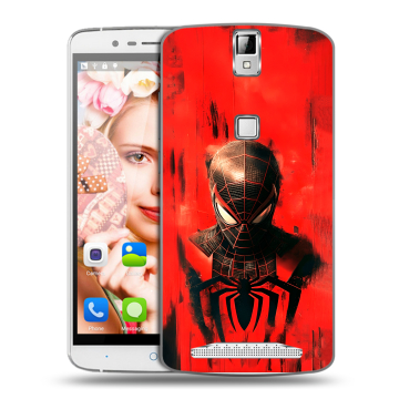 Пластиковый чехол на Elephone P8000 с принтом человек паук spiderman