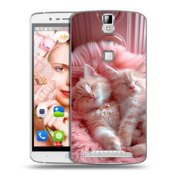Пластиковый чехол на Elephone P8000 с принтом котята котики Пластиковый чехол на Elephone P8000 с принтом котята котики