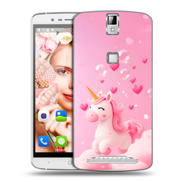 Пластиковый чехол на Elephone P8000 с принтом Единорог