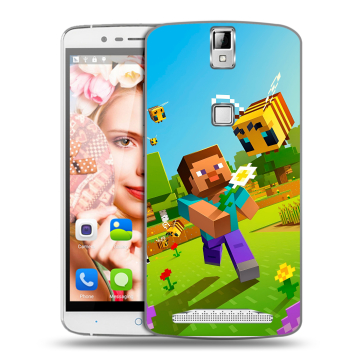 Пластиковый чехол на Elephone P8000 с принтом Майнкрафт Minecraft