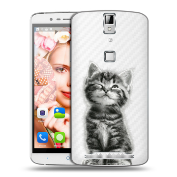 Пластиковый чехол на Elephone P8000 с принтом Котенок Пластиковый чехол на Elephone P8000 с принтом Котенок