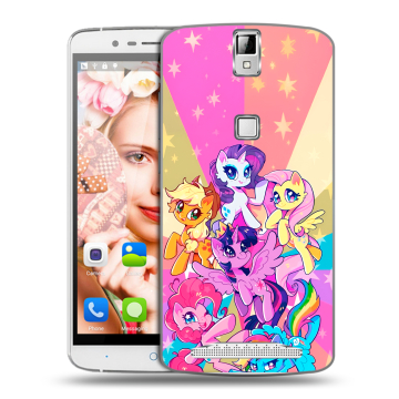 Пластиковый чехол на Elephone P8000 с принтом My little pony Дружба чудо