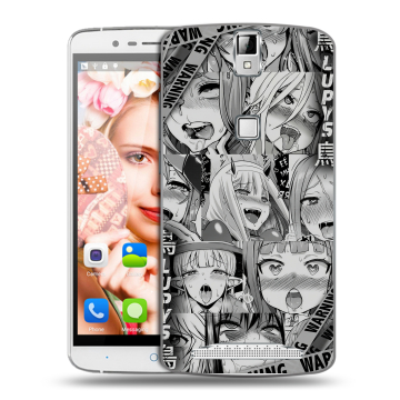 Пластиковый чехол на Elephone P8000 с принтом Ahegao Ахегао Аниме