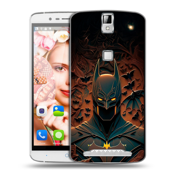 Пластиковый чехол на Elephone P8000 с принтом Batman Бэтмен